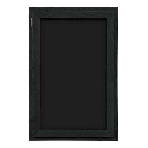 Indoor Enclosed Combo Board, 72"x36", Bronze Frame/Green & Forbo